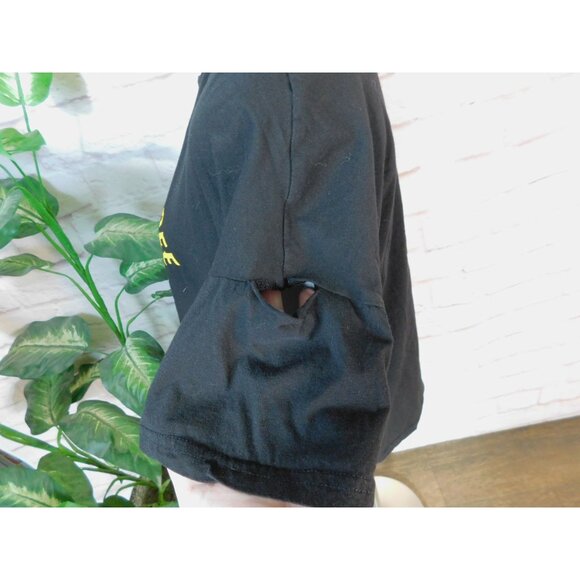 Wild And Free Death Soul Skull Graphic Black T-Shirt L Black Cold Shoulder - Picture 5 of 11